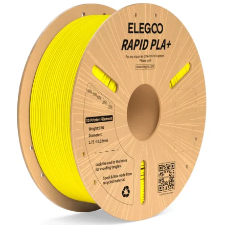 FILAMENTO ELEGOO RAPIDO PLA+ -1.75mm-1KG-AMARILLO 600 mm/s FILAMENTO ELEGOO RAPIDO PLA+ -1.75mm-1KG-AMARILLO 600 mm/s