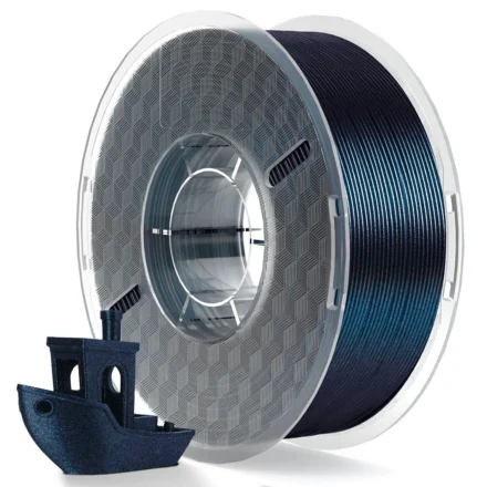 FILAMENTO ELEGOO SILK  PLA -1.75mm-1KG- NEGRO GALACTICO