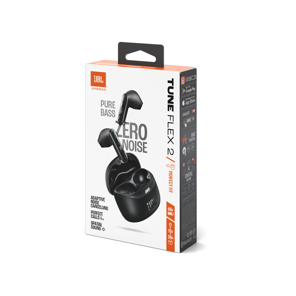 Auriculares Bluetooth | JBL | Tune Flex 2 | TWS ANC Adaptativo IP54 Negro Auriculares Bluetooth | JBL | Tune Flex 2 | TWS ANC Adaptativo IP54 Negro