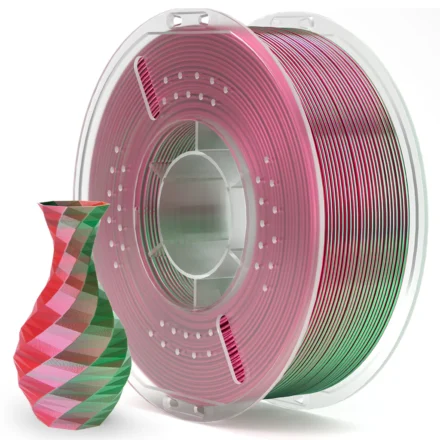 FILAMENTO ELEGOO SILK PLA -1.75mm-1KG- VERDE ROJO FILAMENTO ELEGOO SILK PLA -1.75mm-1KG- VERDE ROJO