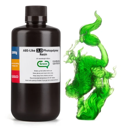 RESINA ELEGOO TIPO ABS V3.0 1 KG VERDE