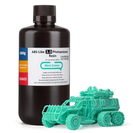 RESINA ELEGOO TIPO ABS V3.0 1 KG VERDE MENTA
