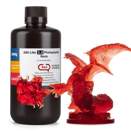 RESINA ELEGOO TIPO ABS V3.0 1 KG ROJO