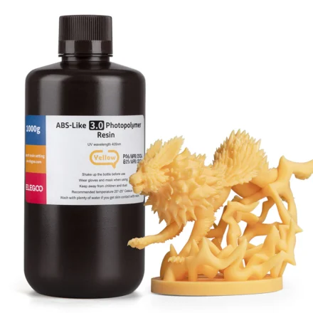 RESINA ELEGOO TIPO ABS V3.0 1 KG AMARILLA