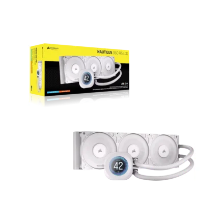 Liquid cooler CORSAIR NAUTILUS 360 RS LCD Blanco