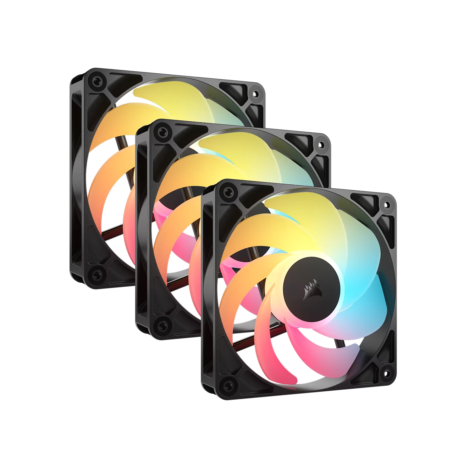 Kit de ventiladores | CORSAIR | RS120-R ARGB | 3x 120 mm PWM RGB Kit de ventiladores | CORSAIR | RS120-R ARGB | 3x 120 mm PWM RGB