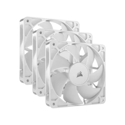 Kit de ventiladores CORSAIR PWM de 120 mm RS120 x3 blanco