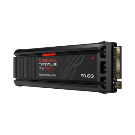 Disco SSD | Sandisk | Optimus GX PRO 8100 1TB | PCIe 5.0 NVMe y disipador