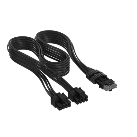 Cable PCIe 12V-2×6 600W | Corsair | Type 4 | 2x 8-Pin Negro