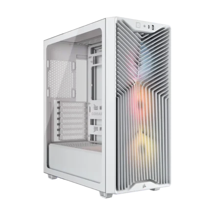 Gabinete | CORSAIR | 3200D RS ARGB White | Mid-Tower con 3x RS120 Gabinete | CORSAIR | 3200D RS ARGB White | Mid-Tower con 3x RS120