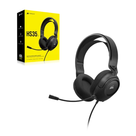 Auricular gaming | Corsair | HS35 v2 | estéreo 3.5 mm y drivers de 50 mm