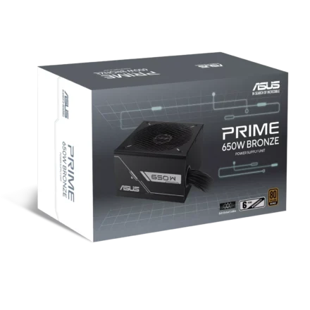 Fuente ATX | ASUS | PRIME-650B-BLACK | 650W 80 Plus Bronze Fuente ATX | ASUS | PRIME-650B-BLACK | 650W 80 Plus Bronze