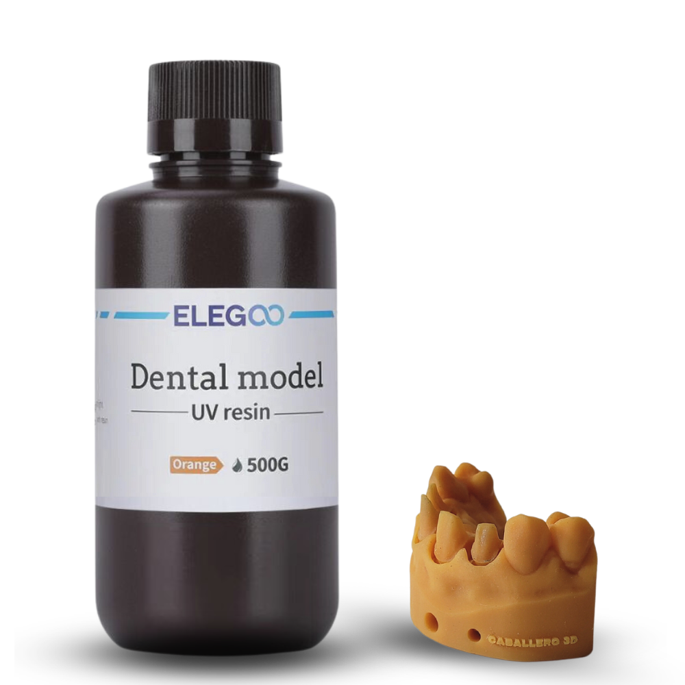 Resina para impresión 3D | Elegoo | Dental Model UV Resin | Orange 500 g Resina para impresión 3D | Elegoo | Dental Model UV Resin | Orange 500 g