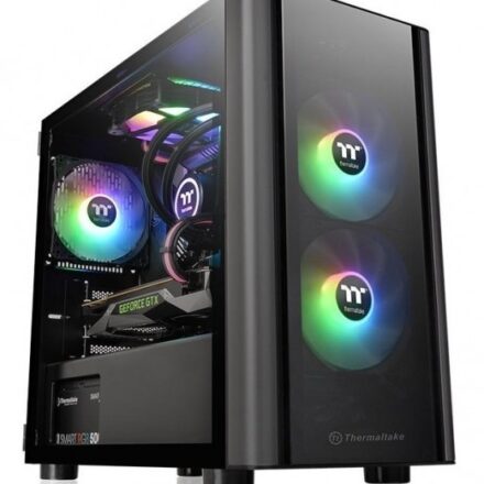 GABINETE THERMALTAKE V150 TG BLACK TEMPERED GLASS