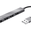 TRUST HALYX MINI HUB USB 4 PUERTOS  ALUMINIO