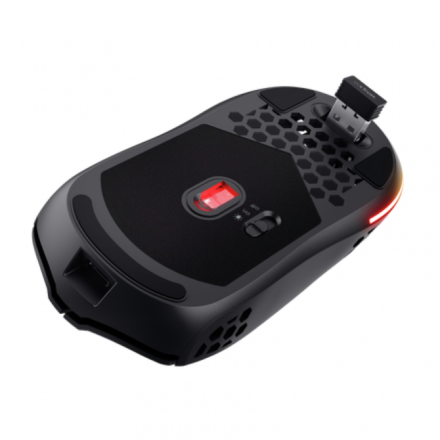 MOUSE GAMER GXTRUST 929 HELOX INALÁMBRICO RECARGABLE ULTRALIVIANO RGB NEGRO