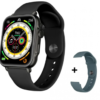 SMARTWATCH ARGOMTECH S55 BLACK ALUMINIUM 2 STRAPS INCLUIDED BLACK Y STEEL BLUE 1.96 IPS DISPLAY