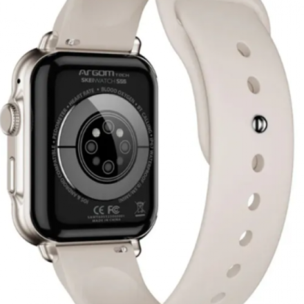 SMARTWATCH ARGOMTECH S55 ASTRAL BEIGE ALUMINIUM 2 STRAPS INCLUIDED BLACK Y BEIGE 1.96 IPS DISPLAY