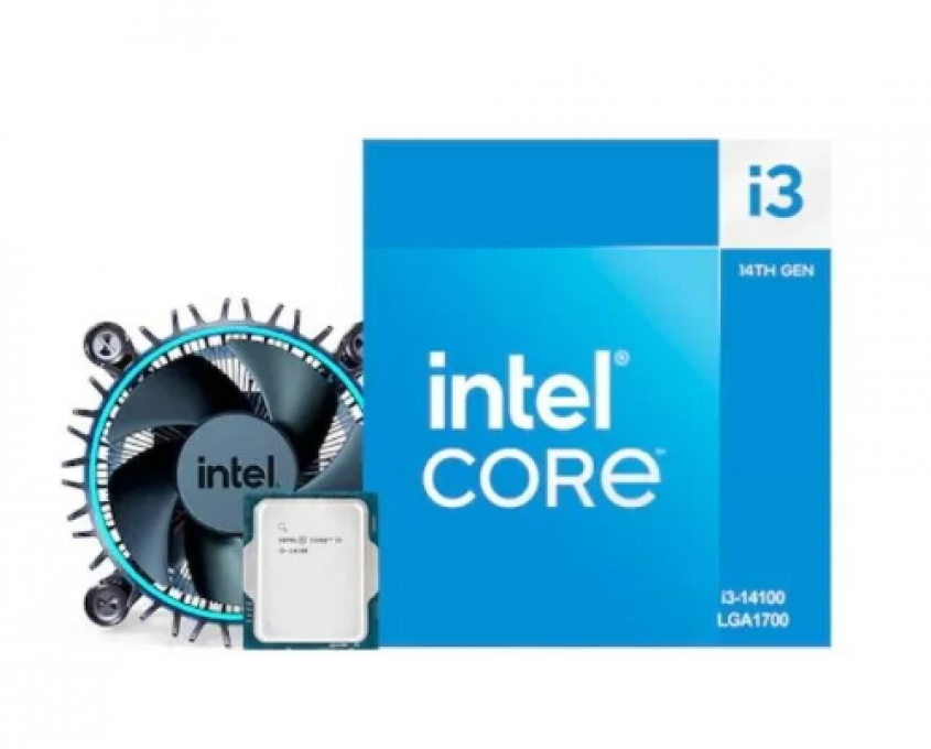 Procesador | Intel | Core i3 14100 | LGA1700, hasta 4.70 GHz, 12 MB