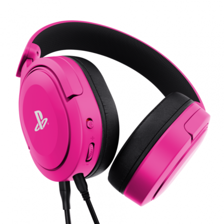 AURICULAR GAMER GXTRUST 498P FORTA PARA PS5 CON LICENCIA OFICIAL ROSADO