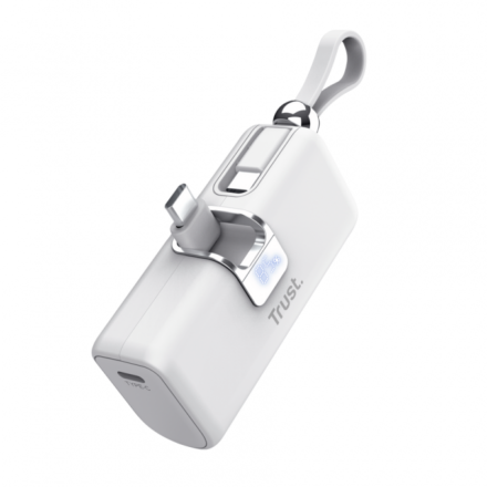 TRUST POWERBANK PACTO 5000 PD POCKET WHITE