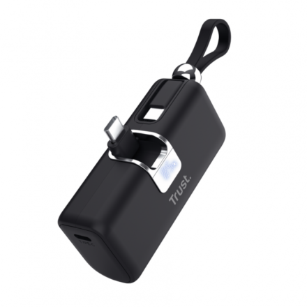 TRUST POWERBANK  PACTO 5000 PD POCKET BLACK