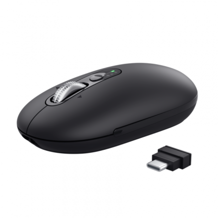 MOUSE GAMER TRUST SERON HYPSCROLL SLIM WRLS BLACK