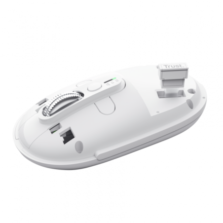 MOUSE GAMER TRUST SERON HYPSCROLL SLIM WRLS WHITE