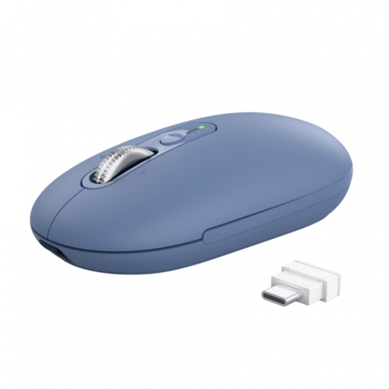 MOUSE GAMER TRUST SERON HYPSCROLL SLIM WRLS BLUE