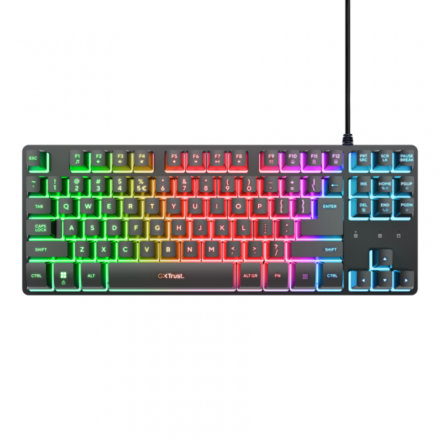 TECLADO TRUST THADO TKL BLACK ES GXT833
