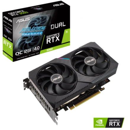 PLACA DE VIDEO ASUS DUAL RTX 3060 O12GB V2