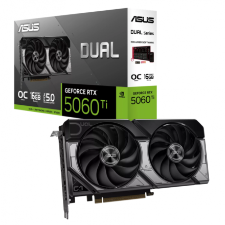 Placa de video | ASUS | DUAL-RTX5060TI-O16G-EVO | RTX 5060 Ti 16GB GDDR7