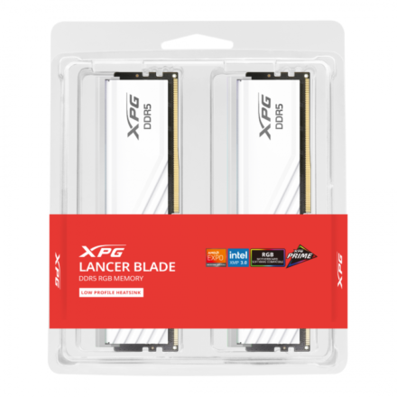 MEMORIA ADATA DDR5 2x8GB 5600MHz XPG LANCER WHITE RGB HEATSINK