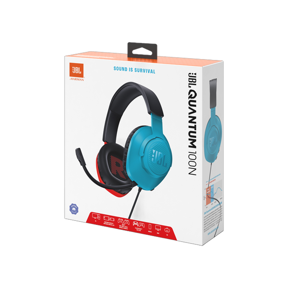 Auriculares Gamer | JBL | Quantum 100N | Nintendo Switch 3.5mm Mic Desmontable Auriculares Gamer | JBL | Quantum 100N | Nintendo Switch 3.5mm Mic Desmontable