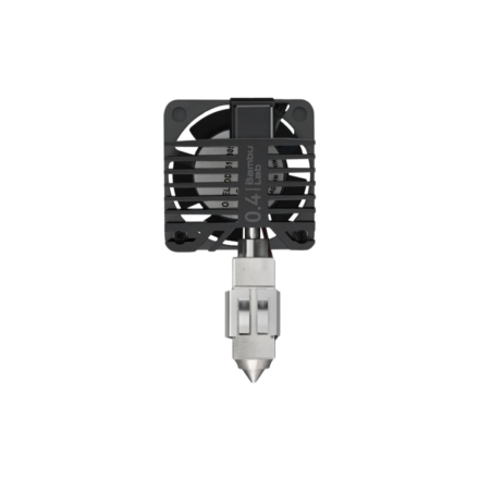 BAMBULAB P1P,P1S Complete hotend assembly with hardened steel nozzle -0.4mm