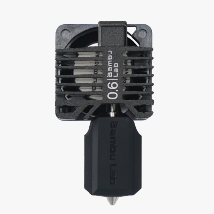 BAMBULAB P1P,P1S Complete hotend assembly with hardened steel nozzle -0.6mm