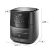 freidora de aire oven electrolux experience eaf90 digital 1500w 12l, grafito freidora de aire oven electrolux experience eaf90 digital 1500w 12l, grafito