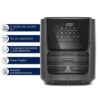 freidora de aire oven electrolux experience eaf90 digital 1500w 12l, grafito freidora de aire oven electrolux experience eaf90 digital 1500w 12l, grafito