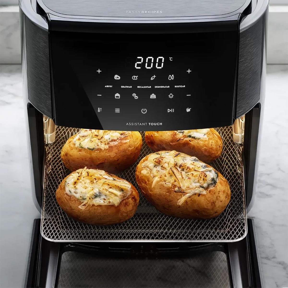 freidora de aire oven electrolux experience eaf90 digital 1500w 12l, grafito freidora de aire oven electrolux experience eaf90 digital 1500w 12l, grafito
