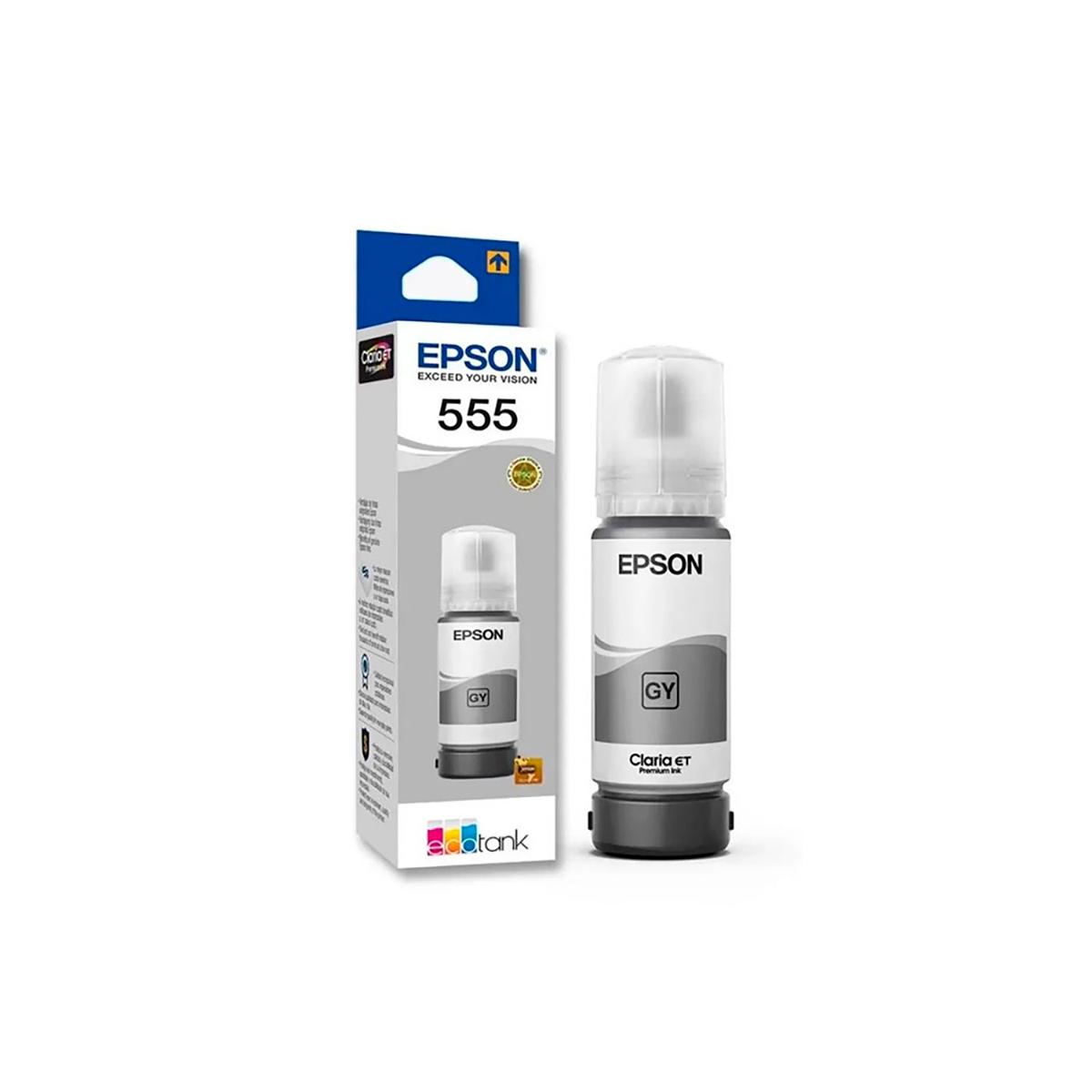 Botella de Tinta Epson T555520-AL Gris Botella de Tinta Epson T555520-AL Gris