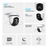camara de seguridad tapo c500 para exterior con rotación 360°