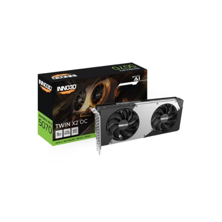Placa de Video INNO3D NVIDIA Geforce RTX 5070 12GB DDR7 TWIN X2 OC