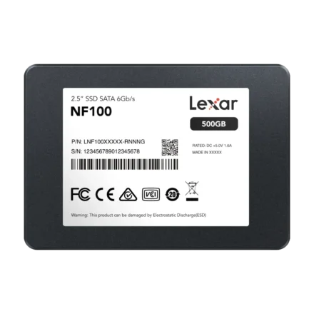 Disco Interno SSD LEXAR NF100 500GB 2.5” SATA III