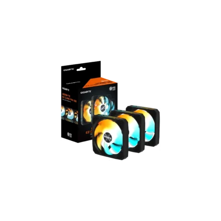 Fan Cooler GIGABYTE AORUS EZ CHAIN FAN 120×3 ARGB Negro