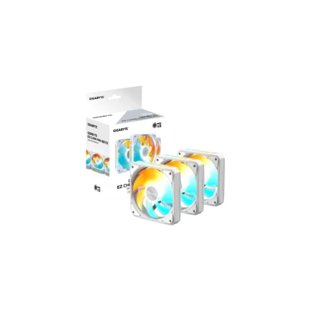 Fan Cooler GIGABYTE AORUS EZ CHAIN FAN 120×3 ARGB Blanco