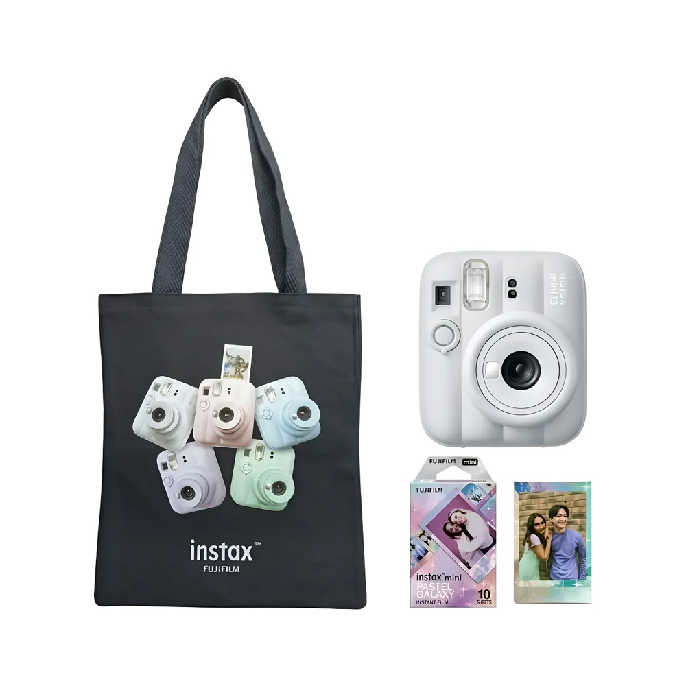 Cámara Instantánea | Fujifilm Instax Mini 13 | Kit Film + Bolso | Blanco Cámara Instantánea | Fujifilm Instax Mini 13 | Kit Film + Bolso | Blanco