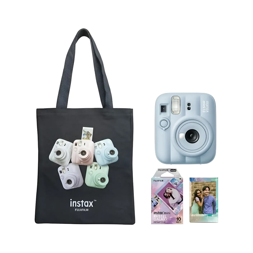 Cámara Instantánea | Fujifilm Instax Mini 13 Azul | Kit Film + Bolso Cámara Instantánea | Fujifilm Instax Mini 13 Azul | Kit Film + Bolso
