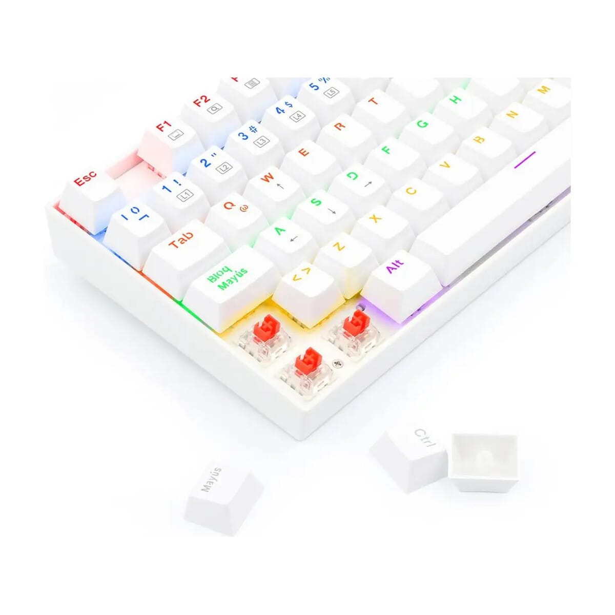 teclado | redragon | kumara k552w kr sp | mecánico tkl rgb switch red teclado redragon kumara k552w kr sp mecanico tkl rgb switch red 02 Teclado | Redragon | Kumara K552W-KR-SP | mecánico TKL RGB switch Red