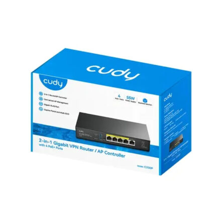 Router | Cudy | C200P 1.0 con 4 PoE+, VPN y gestión de 200 APs